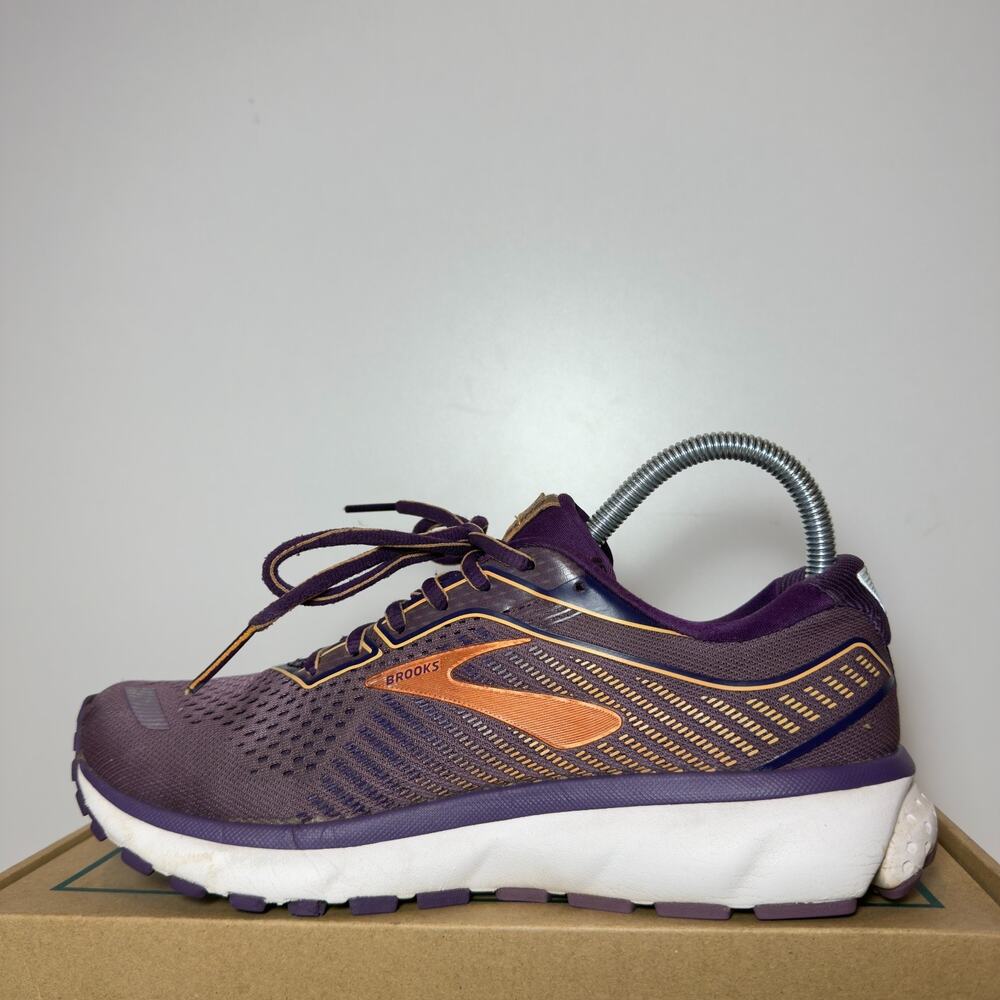 Brooks Ghost 12 Womens Size 9 Purple Gold Running Shoes Sneakers Athletic
